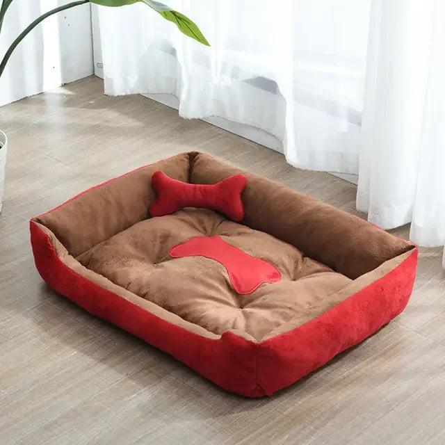 Super Soft Sofa Dog Beds Waterproof Bottom Kennel Fleece Warm Bed Mat For Large Dogs Rectangle Winter Pet Cat House