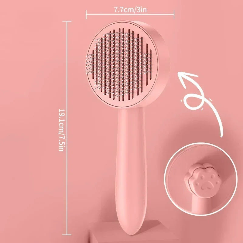Dogs Cats Brush for Shedding Long Short Hair Self Cleaning Pet Slicker Brush Cat Grooming Massage Brushes Dog Grooming Comb