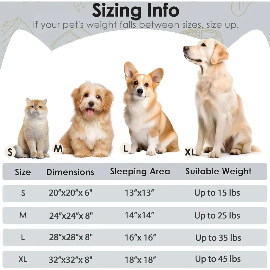 20-inch Calming Donut-Shaped Washable Fluffy Pet Bed for Indoor Cats and Small to Medium Dogs Ideal for Puppy and Kitten Soft C