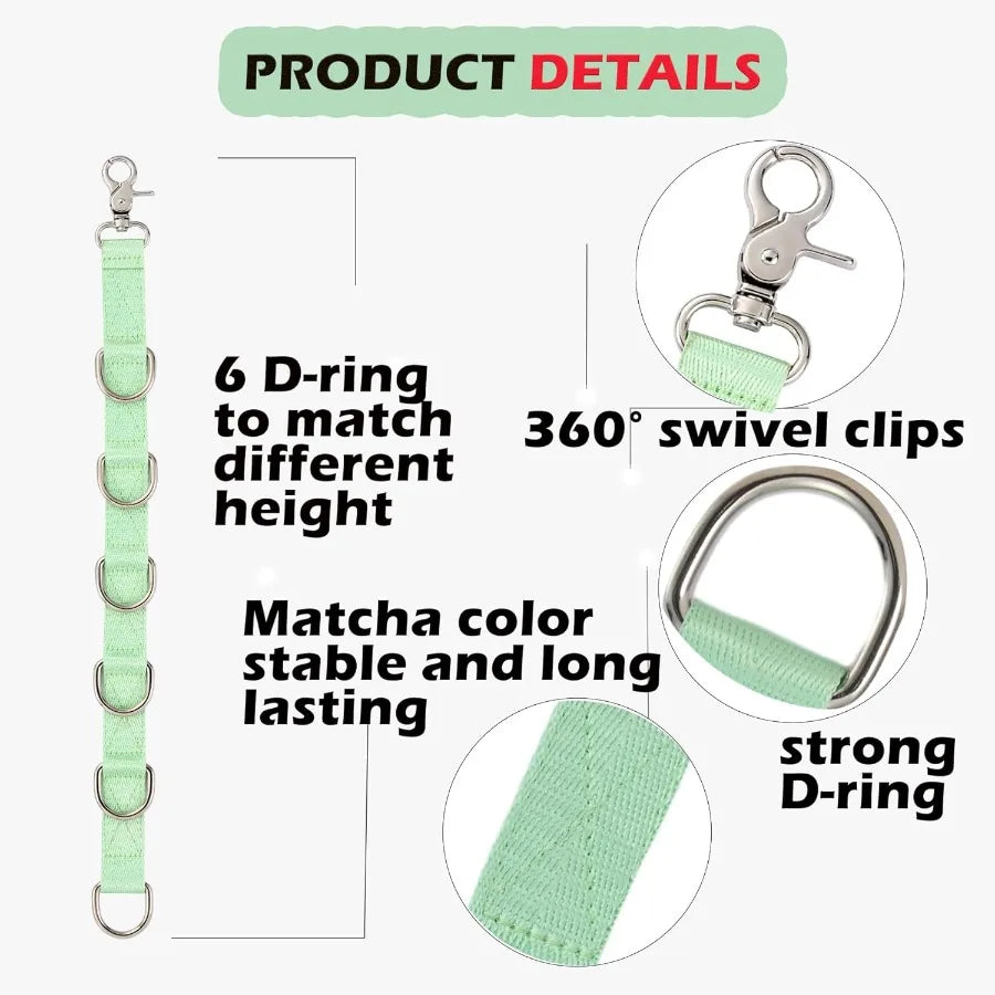 Dog Grooming Loops Dogs Grooming Table Arm Eender Straps 2 PCS 6 DRing Pet Groom Eension Strap Restranit Noose Leash Quick Rele