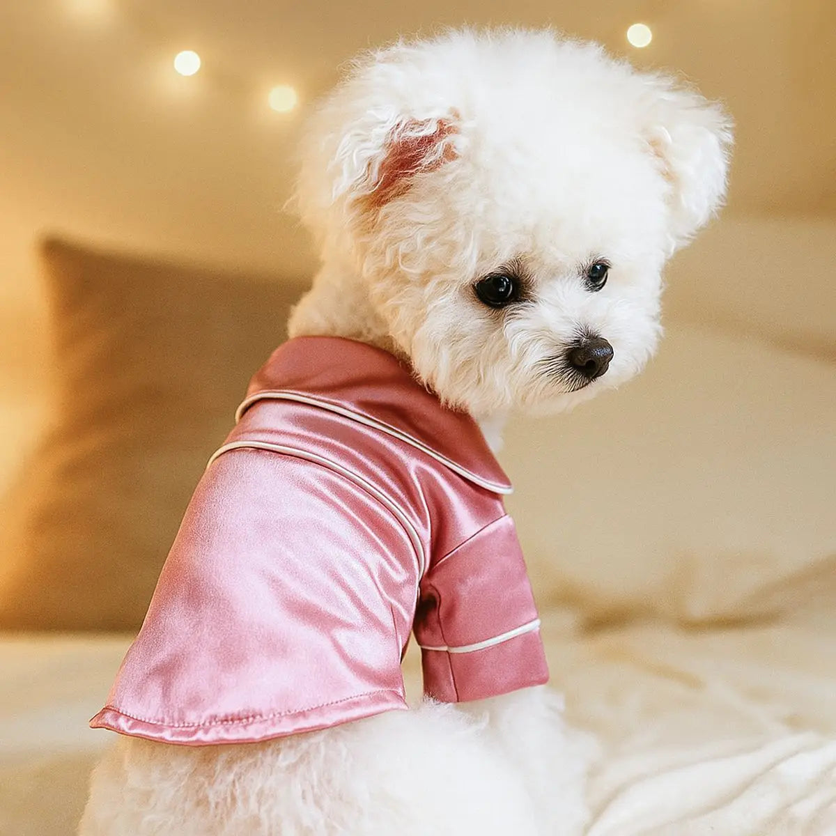 Silk Pet Pajamas - Luxuriously Comfortable Home Clothes for Small Dogs & Cats
