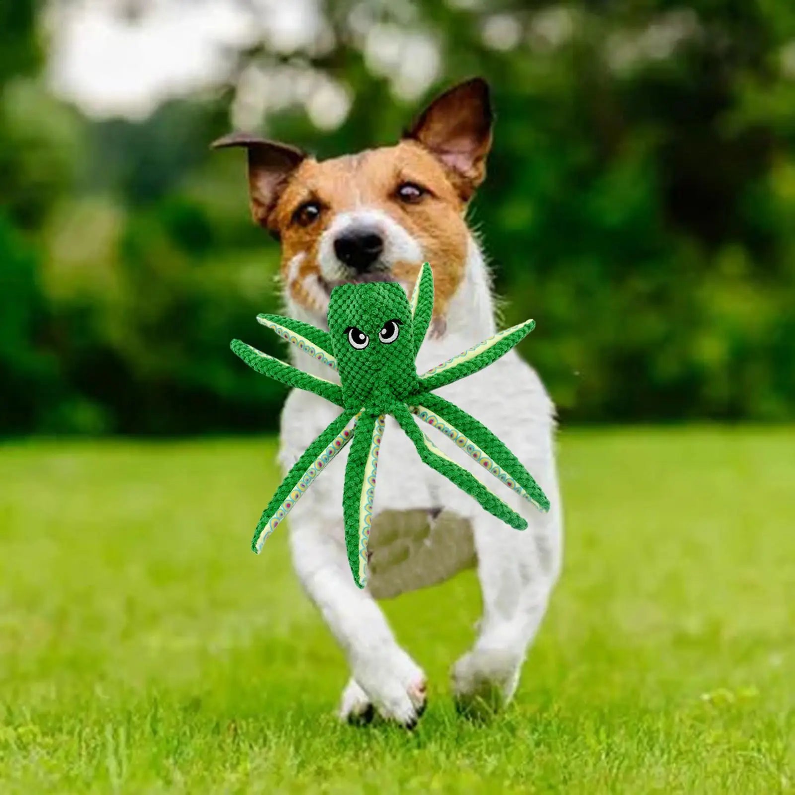Squeaky Toys For Dogs Octopus Shaped Pet Chewing Toy Indoor Pet Chew Doll For Tug-of-War Teething Training Aggressive Chewers