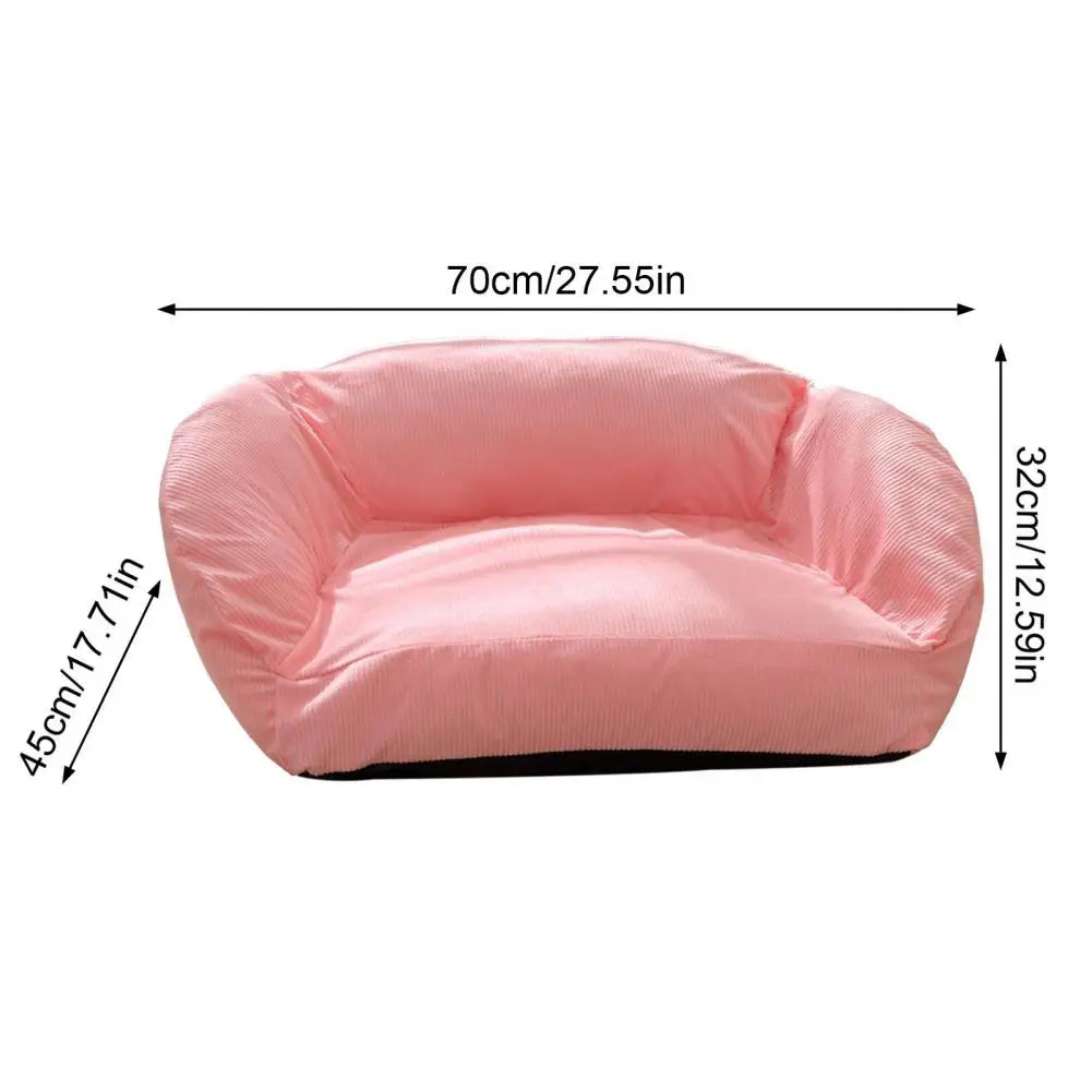 Season Pet Bed Pet Sofa Bed with Removable Washable Cover for Cats Small Dogs Seasons Pet Couch with Anti-slip Bottom Widen