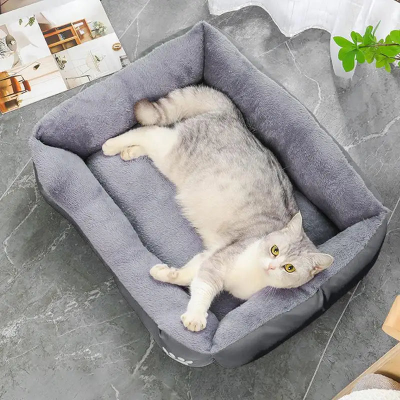 Dog Couch Bed Cozy Cuddler Luxury Puppy Pet Bed Small Dog Bed Soft Calming Sleeping Sofa Bed With Cooling Mat Blanket And Toy