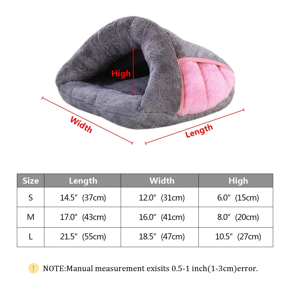 Warm Cat Bed Pet Puppy Cat House Winter Dog Cat Cushion Mat Indoor Basket Cave Kennel Nest Cats Products For Pets Cama de Gato