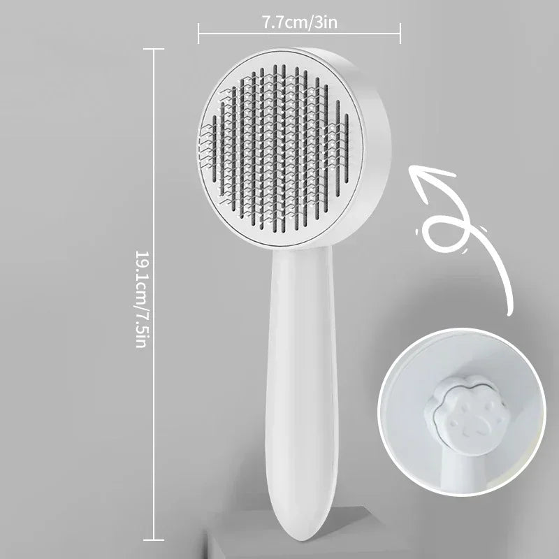Dogs Cats Brush for Shedding Long Short Hair Self Cleaning Pet Slicker Brush Cat Grooming Massage Brushes Dog Grooming Comb