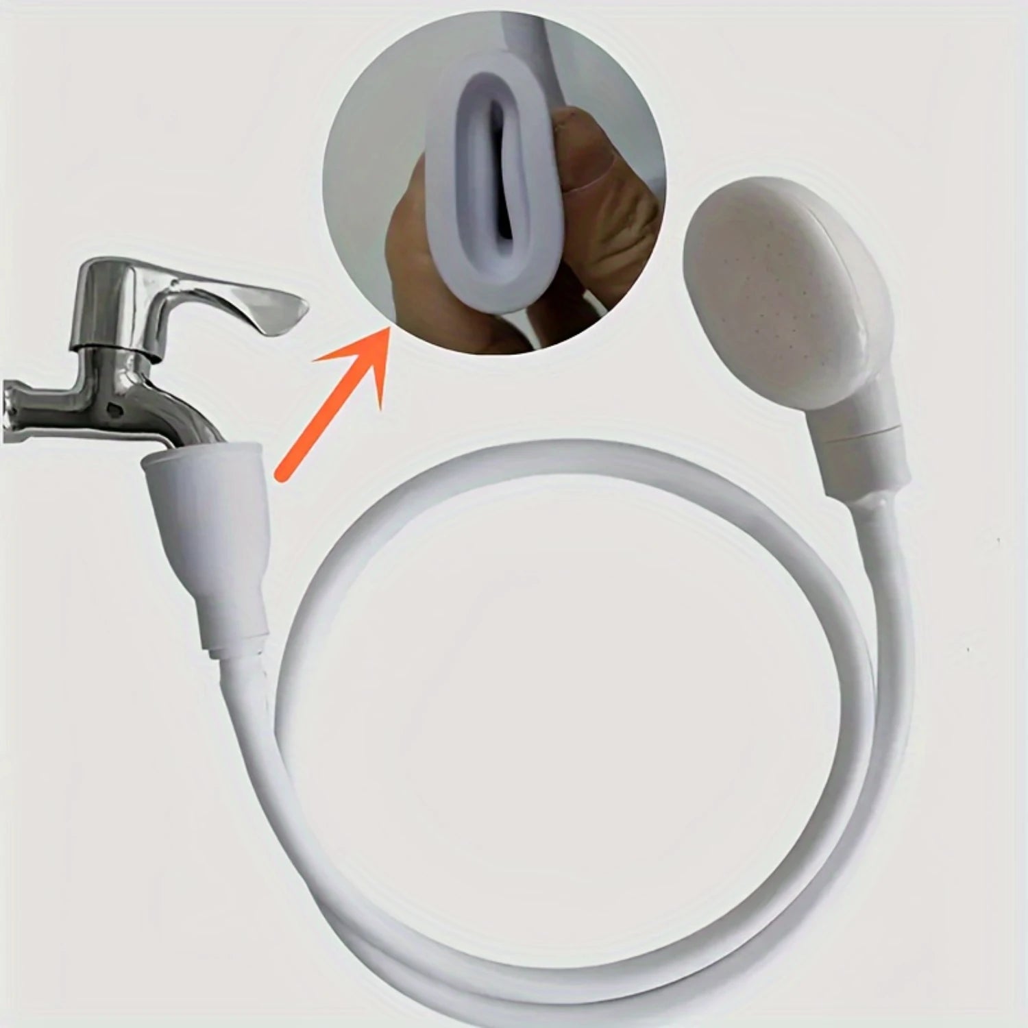 Versatile Pet Shower Head - Easy Connect, No-Power Needed For Dog & Cat Bathing,  Use