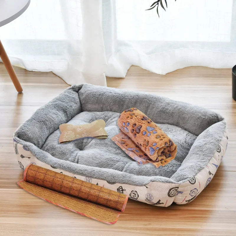 Pet Dog Bed Puppy Cushion Kennel For Cat Puppy Plus Size Soft Nest Dog Baskets For Small Large Dog Soft Sofa Animals Pad