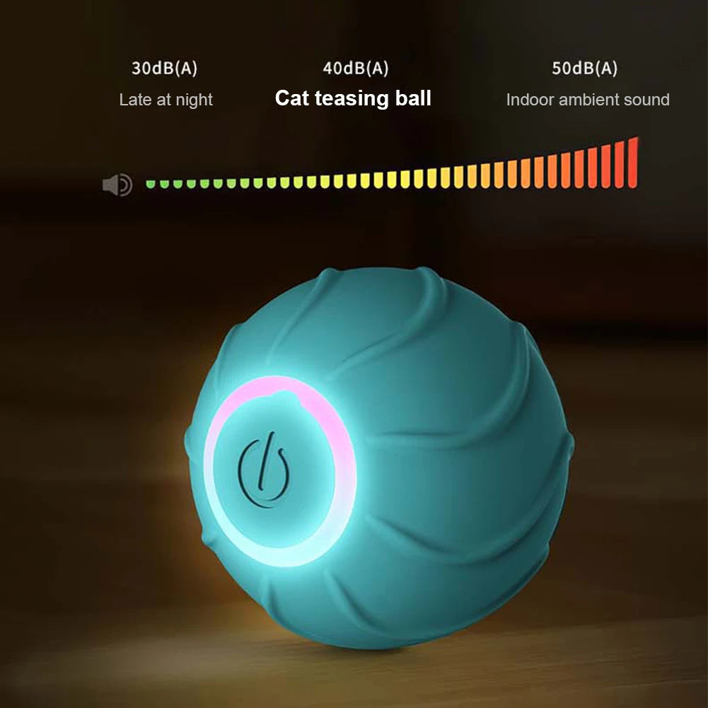 Automatic Bouncing Ball Obstacle Avoidance Kittens Jumping Ball USB Rechargeable Smart Pet Toy Ball Electric Pet Supplies