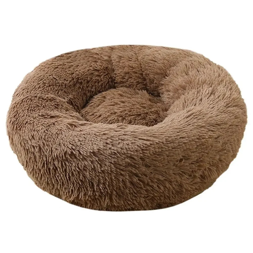 Home Plush Pet Nest Winter Cat Nest Dog Nest Warm Detachable and Washable Round Cat Nest Pet Bed Seasonal Universal Decoration