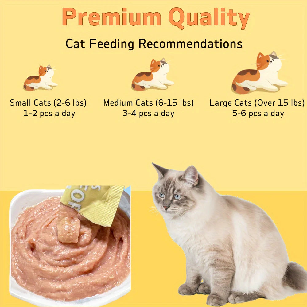 10.58oz(300g) Cat Stick, Chicken Flavor, Skipjack & Rabbit Flavor, Tunna & Fish Seed Flavor, Salmon & Fish Oil Flavor