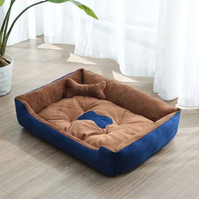 Super Soft Sofa Dog Beds Waterproof Bottom Kennel Fleece Warm Bed Mat For Large Dogs Rectangle Winter Pet Cat House