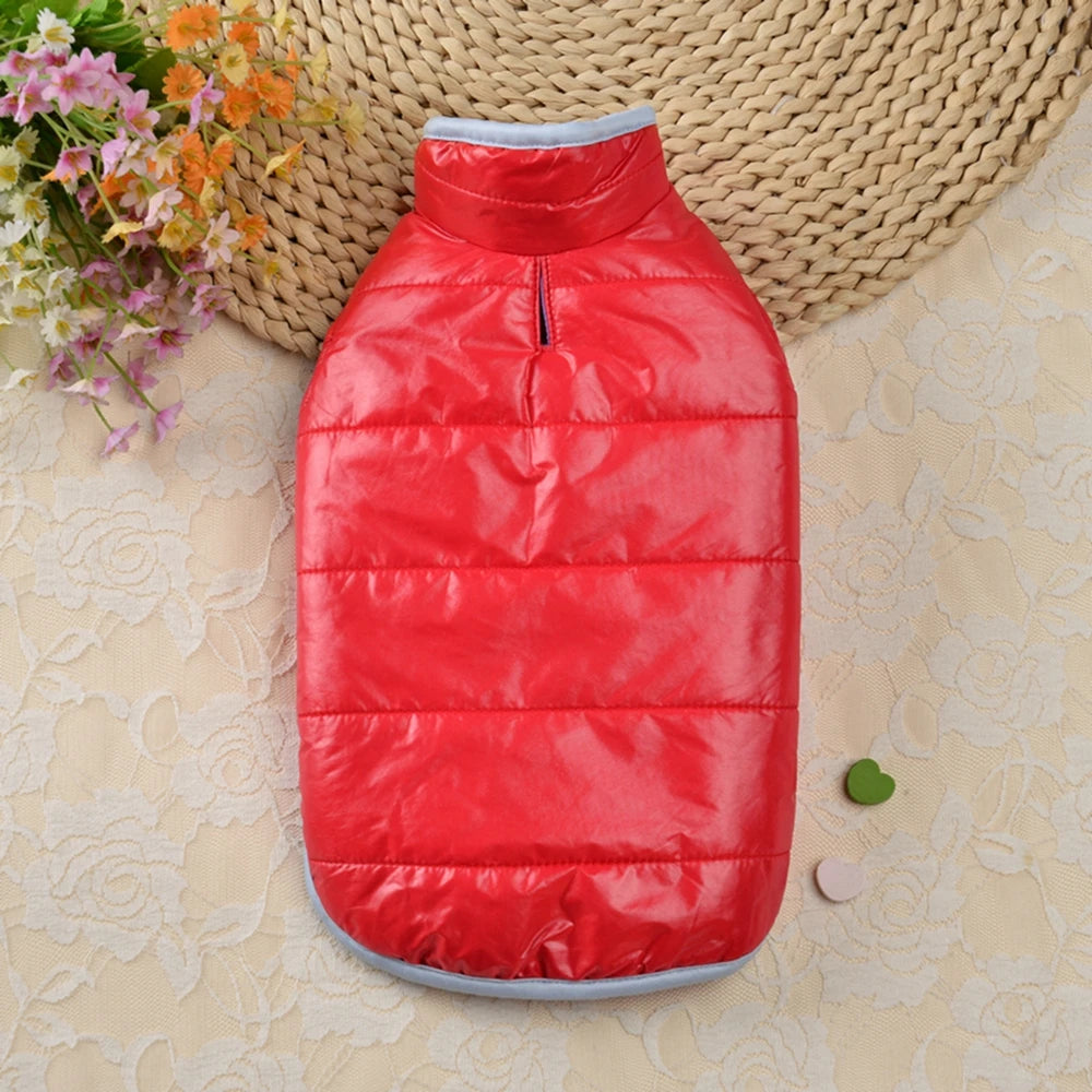 Double-sided Thicken Winter Dog Clothes Waterproof Comfortable Warm Pet Dog Jacket for Small Medium Dogs Vest Costumes